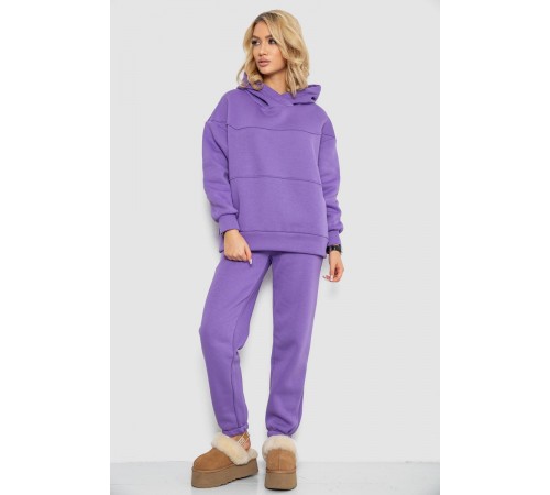 Спортивний костюм жіночий на флісі, колір бузковий, 247R10765