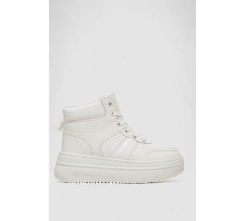 Кросівки жіночі зимові на хутрі, колір білий, 248RAM014