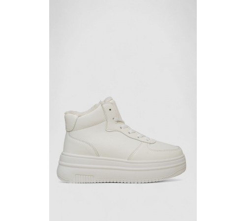 Кросівки жіночі зимові на хутрі, колір білий, 248RAM019