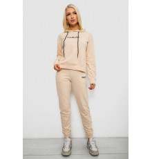 Спортивний костюм жіночий двонитка, колір бежевий, 214R1419-006