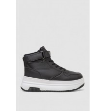 Кросівки жіночі зимові на хутрі, колір чорно-білий, 248RAM04