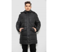 Куртка мужская зимняя удлиненная, цвет черный, 244RH76-15