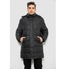 Куртка мужская зимняя удлиненная, цвет черный, 244RH76-15