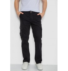 Штани чоловічі з кишенями, колір чорний, 244R2078 Штани чоловічі з кишенями, колір чорний, 244R2078