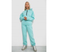 Спортивний костюм жіночий на флісі, колір м'ятний, 238R5726