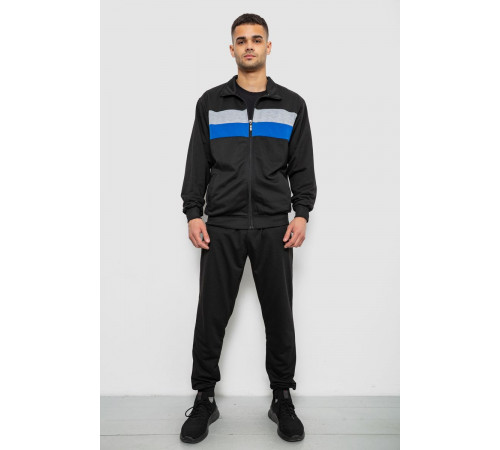 Спортивный костюм мужской двухнитка, цвет черный, 244R9167