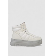 Кросівки жіночі зимові на хутрі, колір біло-сірий, 248RAM022