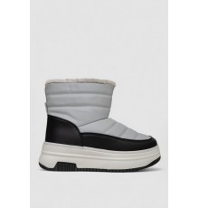 Дутики жіночі зимові на хутрі, колір чорно-сірий, 248RAM018