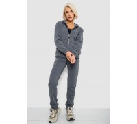 Спортивный костюм женский на флисе, цвет грифельный, 257R86