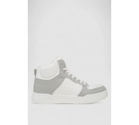 Кроссовки женские зимние на меху, цвет бело-серый, 248RAD300