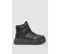 Черевики жіночі зимові на хутрі, колір чорний, 248RTM170