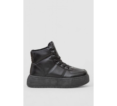 Черевики жіночі зимові на хутрі, колір чорний, 248RTM170