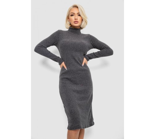 Сукня повсякденна утеплена, колір грифельний, 257R115