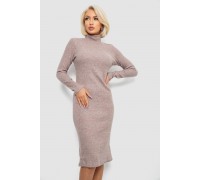 Платье повседневное утепленное, цвет мокко, 257R115