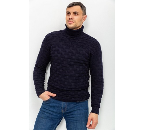 Свитер мужской, цвет черно-синий, 161R602
