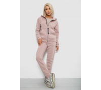 Спортивний костюм жіночий на флісі, колір пудровий, 257R86