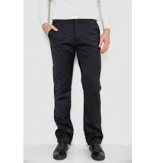 Брюки мужские классические утепленные, цвет черный, 244RFH310