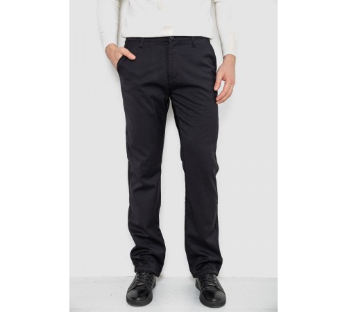 Брюки мужские классические утепленные, цвет черный, 244RFH310