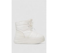 Ботинки зимние женские на меху, цвет белый, 248RAM017