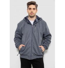 Кофта мужская на молнии, цвет серый, 244R2652