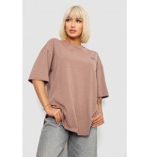Футболка жіноча з принтом, колір мокко, 244R2017