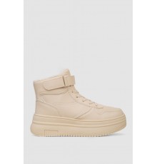 Кросівки жіночі зимові на хутрі, колір бежевий, 248RAM04