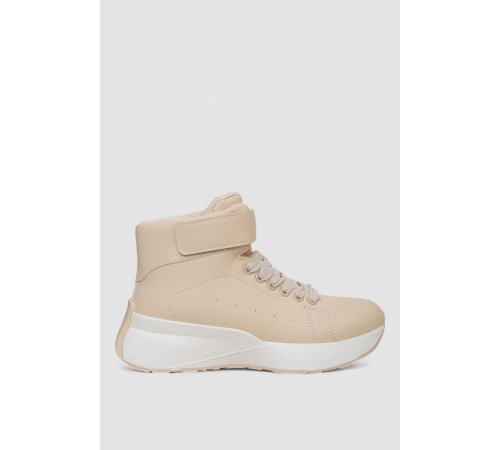 Черевики зимові жіночі на хутрі, колір бежевий, 248RXM25