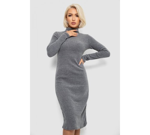 Сукня повсякденна утеплена, колір темно-сірий, 257R115