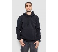 Худи мужской на флисе однотонный, цвет чернильный, 241R2650