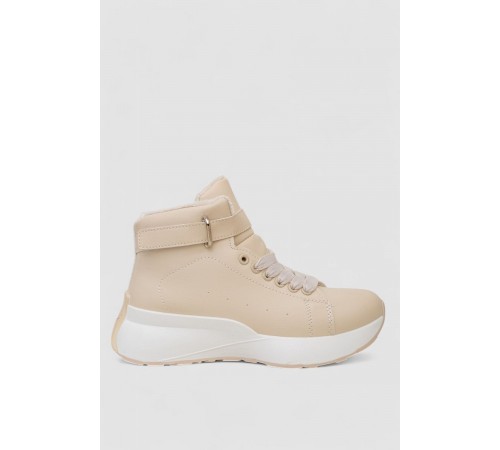 Черевики зимові жіночі на хутрі, колір бежевий, 248RXM26