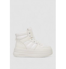 Кросівки жіночі зимові на хутрі, колір білий, 248RAM022