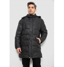 Куртка мужская зимняя удлиненная, цвет черный, 244RH76-10