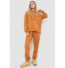 Спортивный костюм женский двухнитка, цвет коричневый, 244R009
