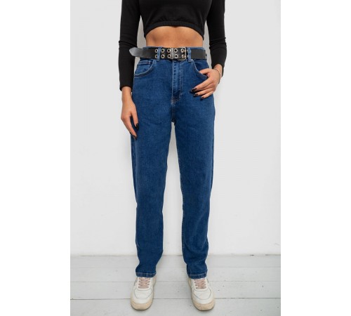 Джинси жіночі MOM, колір синій, 244R001123