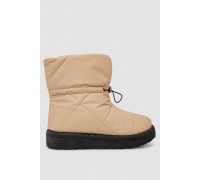 Дутики жіночі зимові на хутрі, колір бежево-чорний, 248RFM300-6