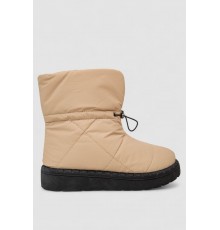 Дутики жіночі зимові на хутрі, колір бежево-чорний, 248RFM300-6