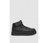 Кросівки жіночі зимові на хутрі, колір чорний, 248RMB04