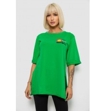 Футболка жіноча з принтом, колір зелений, 244R1031-5