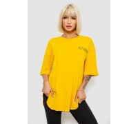 Футболка женская с принтом, цвет желтый, 244R2017