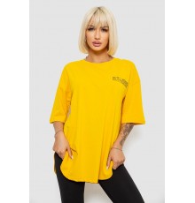 Футболка жіноча з принтом, колір жовтий, 244R2017