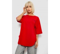 Футболка женская с принтом, цвет красный, 244R2017