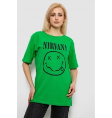 Футболка жіноча з принтом, колір зелений, 244R2010