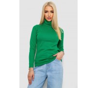 Гольф женский на флисе в рубчик, цвет зеленый, 238R329