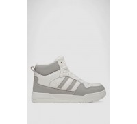 Кросівки жіночі зимові на хутрі, колір біло-сірий, 248RAD400