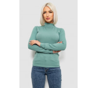 Гольф женский однотонный в рубчик, цвет оливковый, 214R332