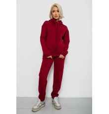 Спортивний костюм жіночий на флісі, колір бордовий, 247R2039