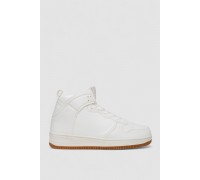 Кроссовки мужские зимние на меху, цвет бело-бежевый, 248RCX698