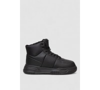 Кроссовки женские зимние на меху, цвет черный, 248RCX701