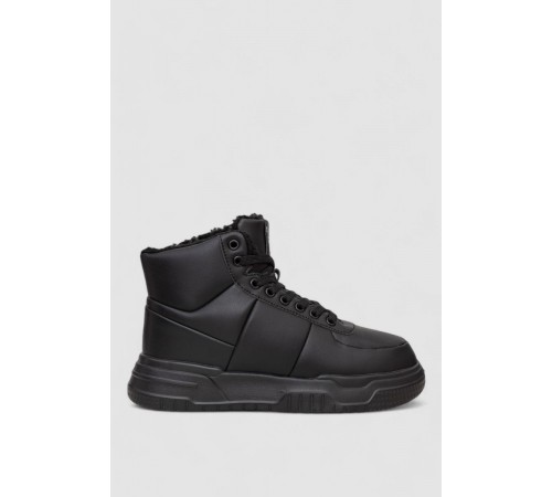 Кросівки жіночі зимові на хутрі, колір чорний, 248RCX701