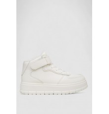 Кросівки жіночі зимові на хутрі, колір білий, 248RMB04